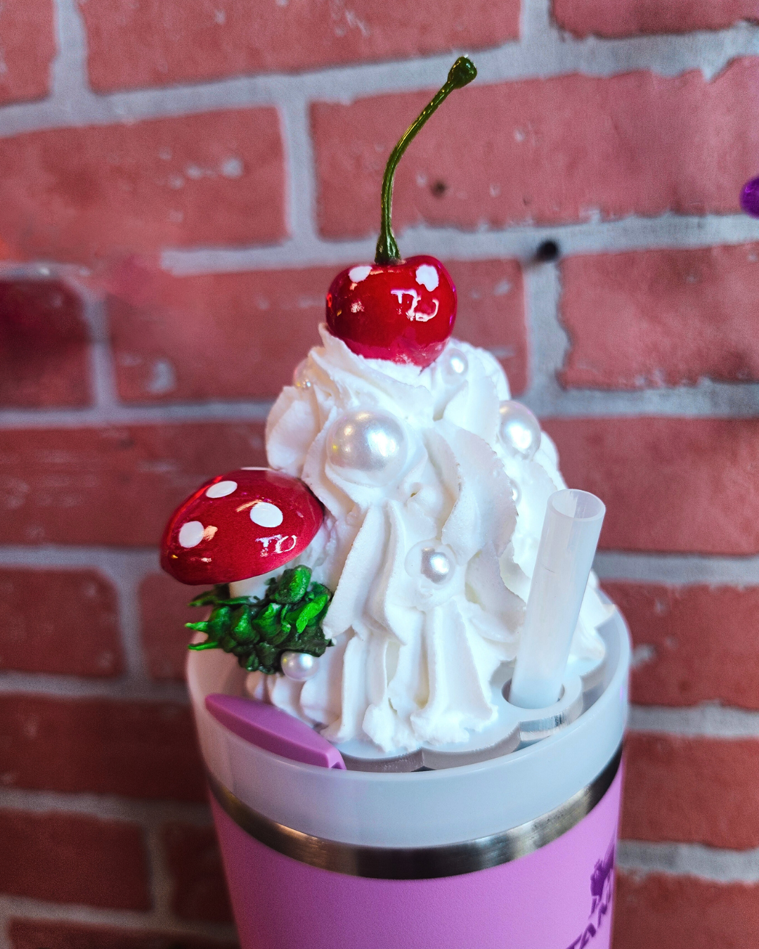 PIXIE POP Mushroom Whipped Cream 40oz Stanley Topper