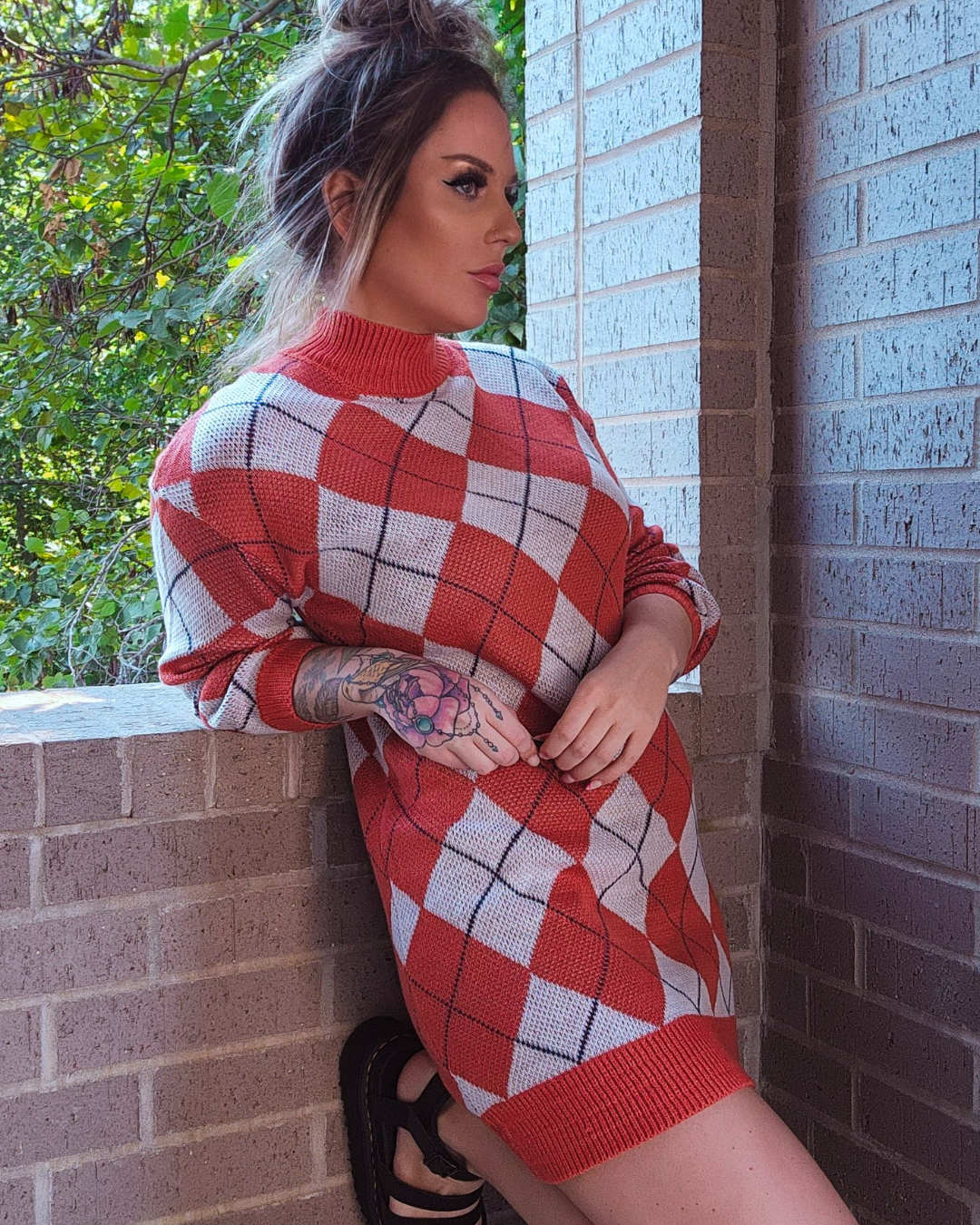 Autumn Goodbye Tunic Sweater Dress