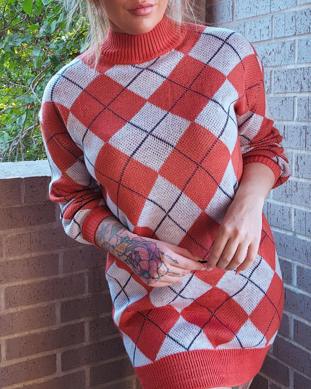 Autumn Goodbye Tunic Sweater Dress