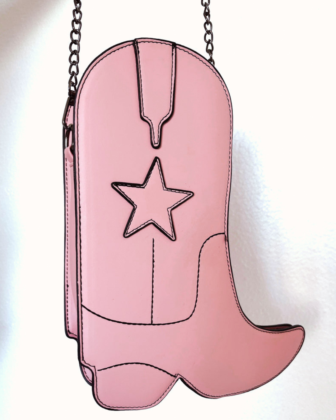 Pink Cowboy Boot Handbag