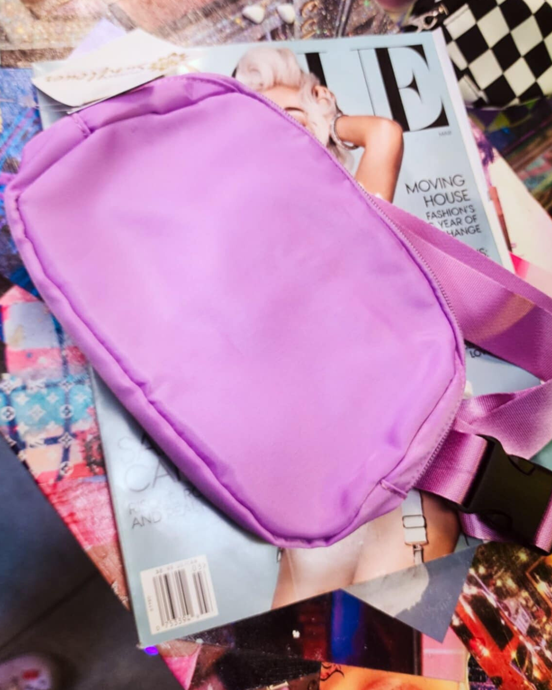 Purple Crossbody Belt Bag
