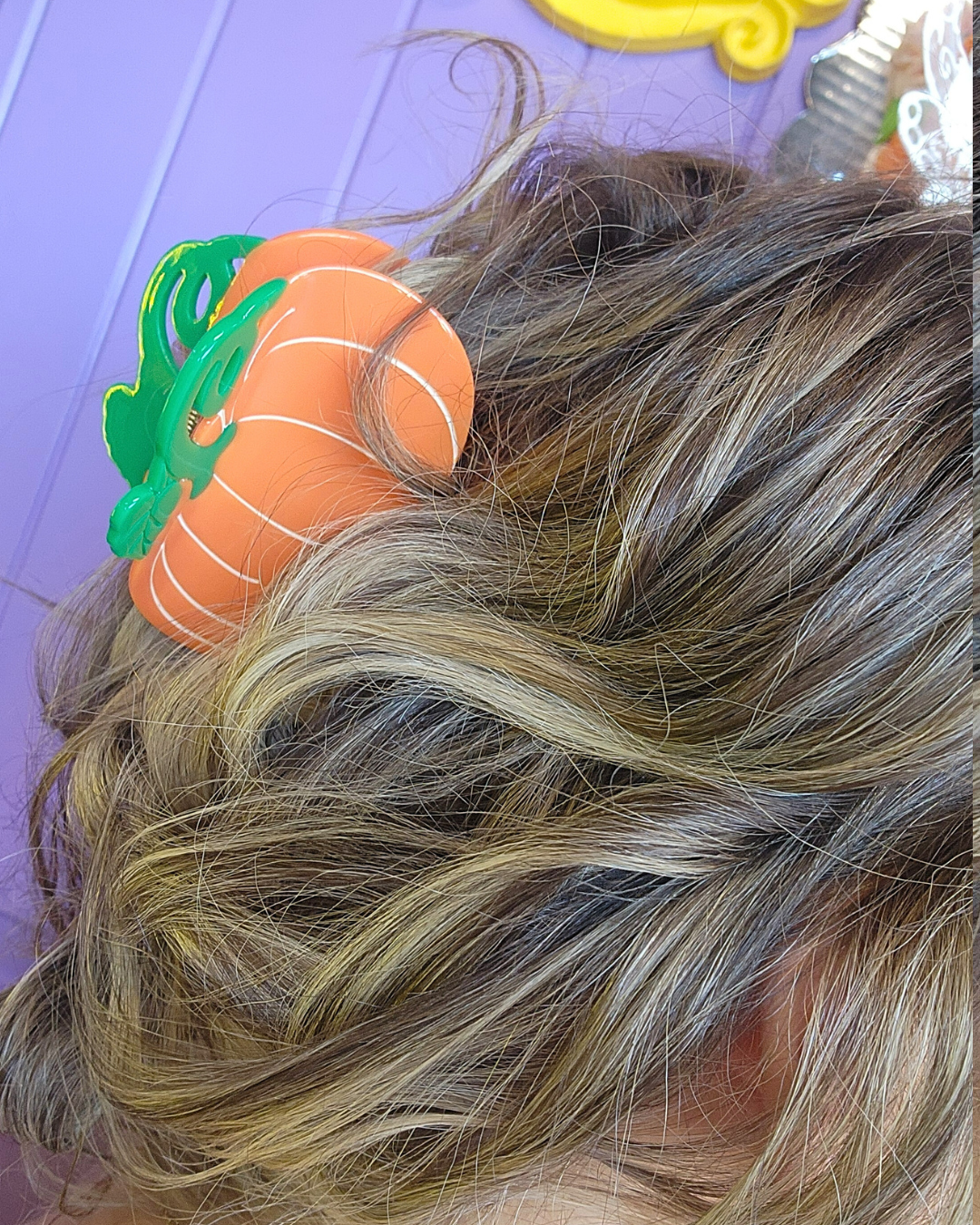 Pumpkin Claw Clip