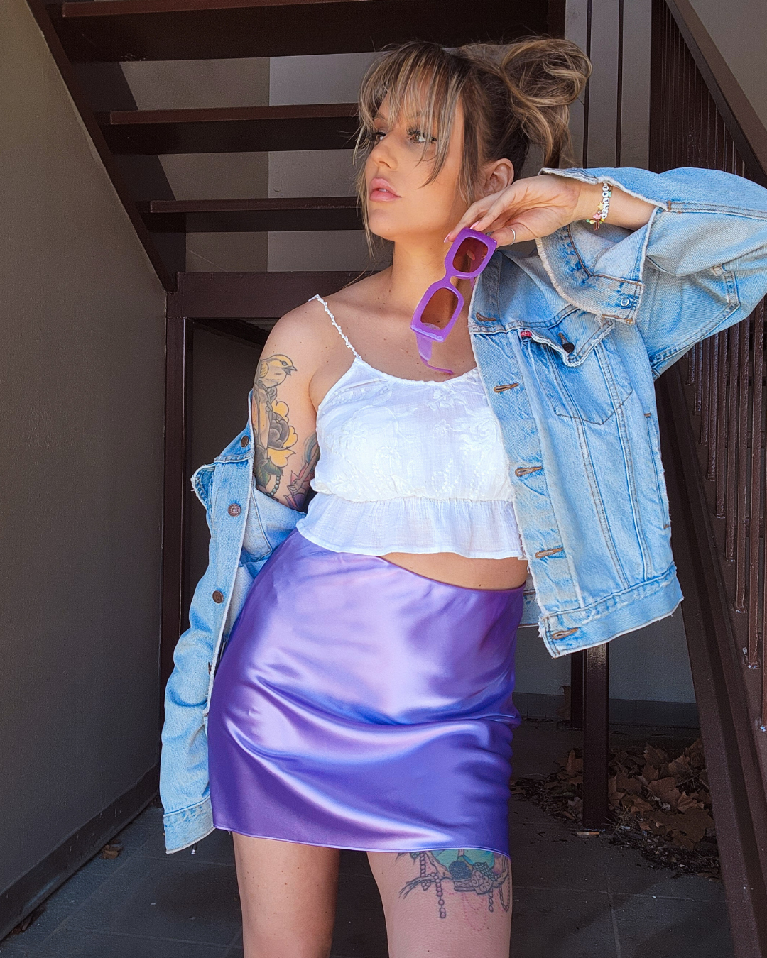 Spring Fling Satin Skirt