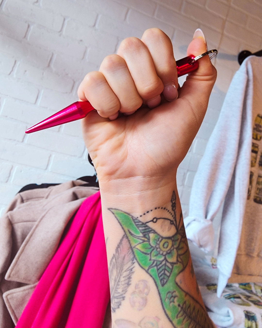 Pink Girly Self Defense Keychain