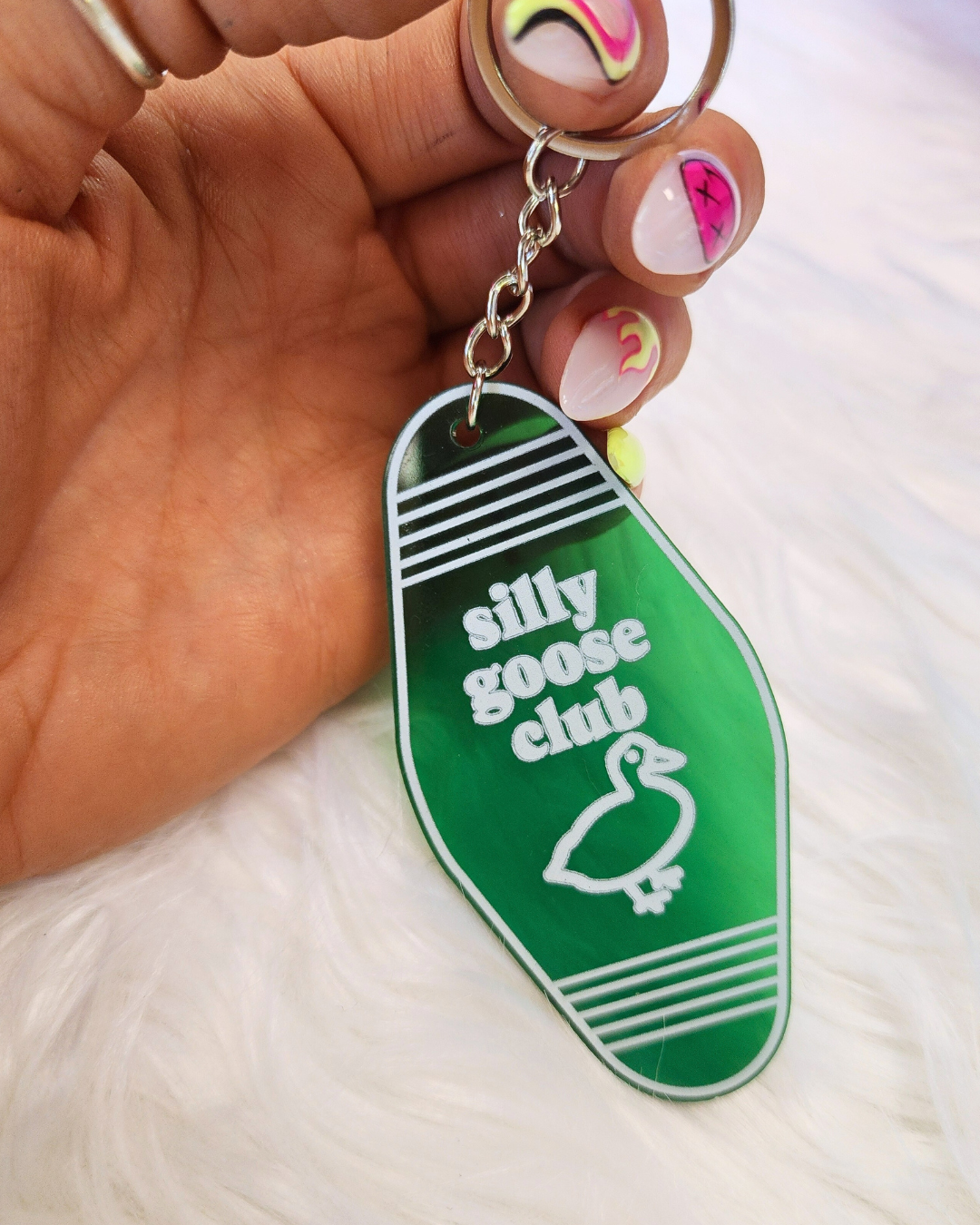 Silly Goose Club Keychain