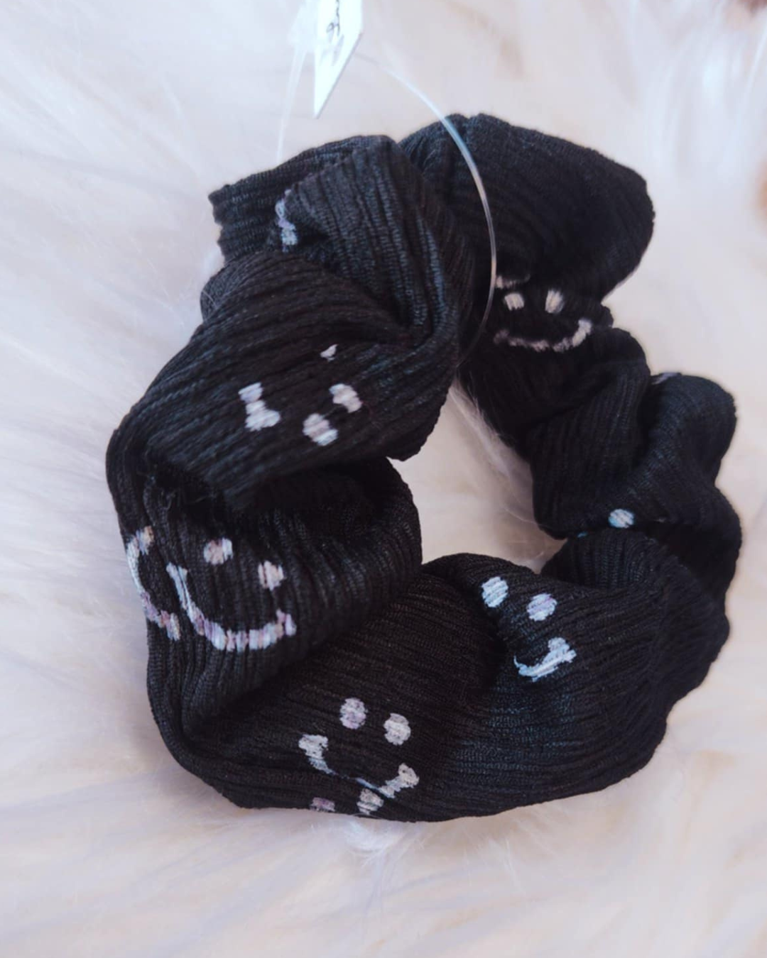 Smiley Face Hair Scrunchies