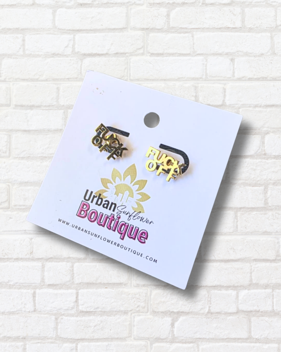 Gold Eff Off Earrings