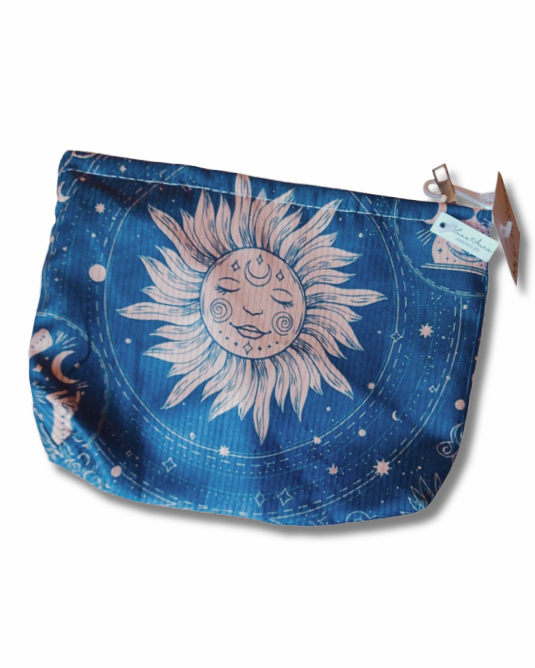 90s Celestial Sun Corduroy Pouch