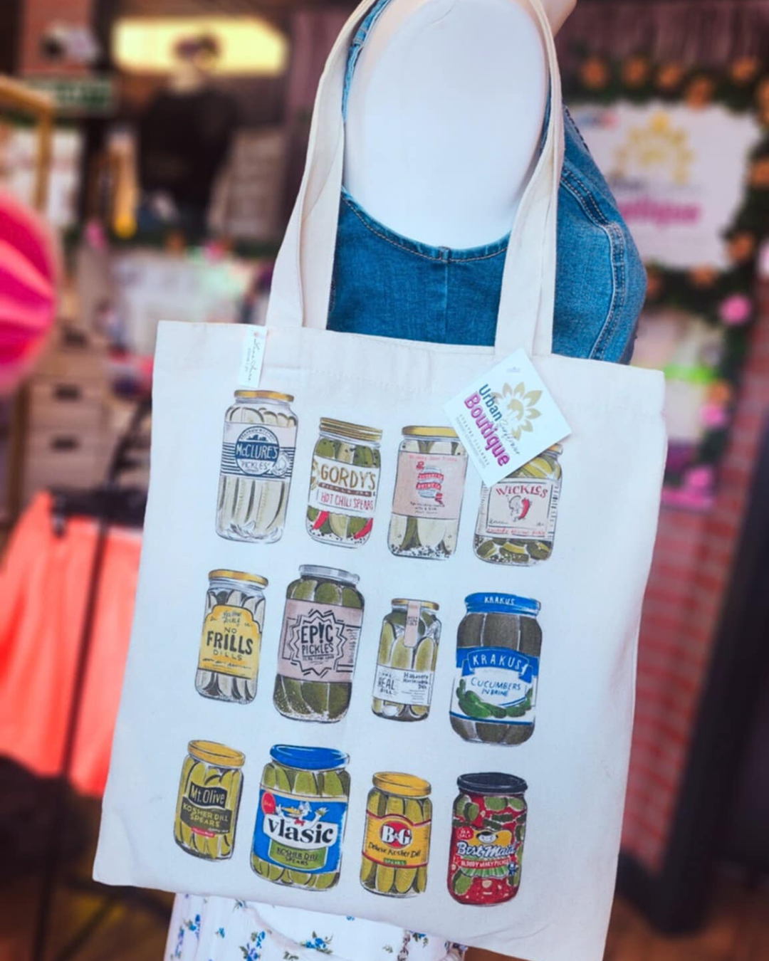 Pickle Jar Canvas Tote
