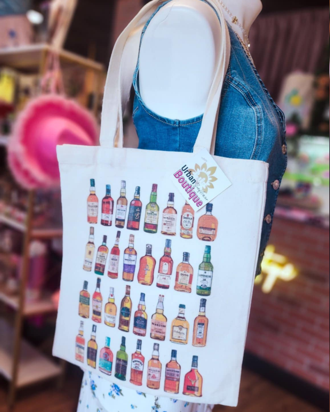 Whiskey Bottles Tote