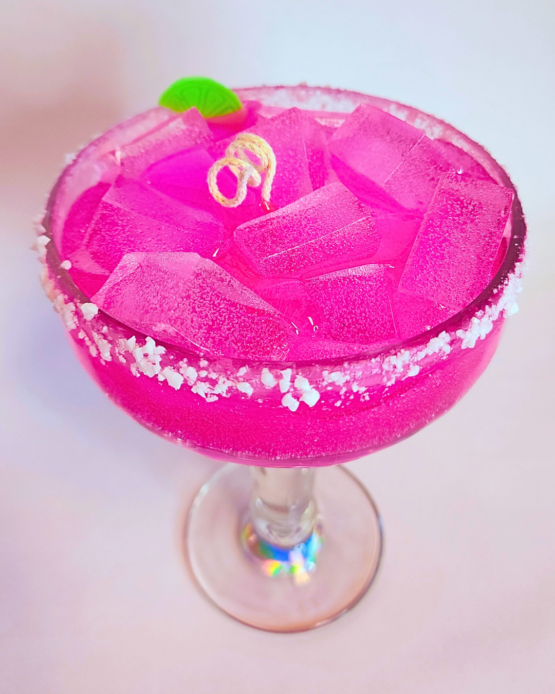 Cute Strawberry Margarita Jelly Candle