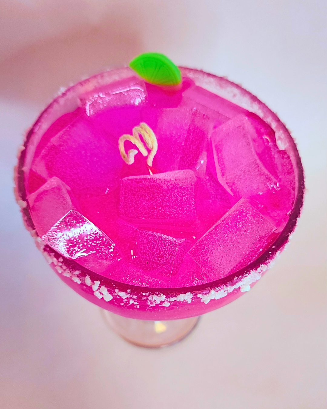 Cute Strawberry Margarita Jelly Candle