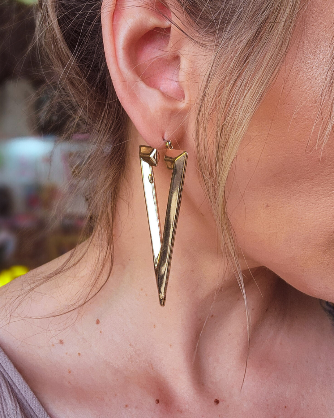 Triangle Drop Earrings