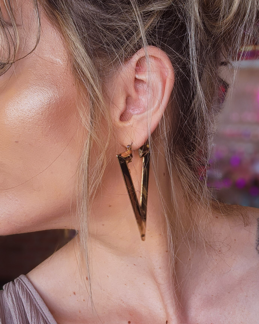 Triangle Drop Earrings