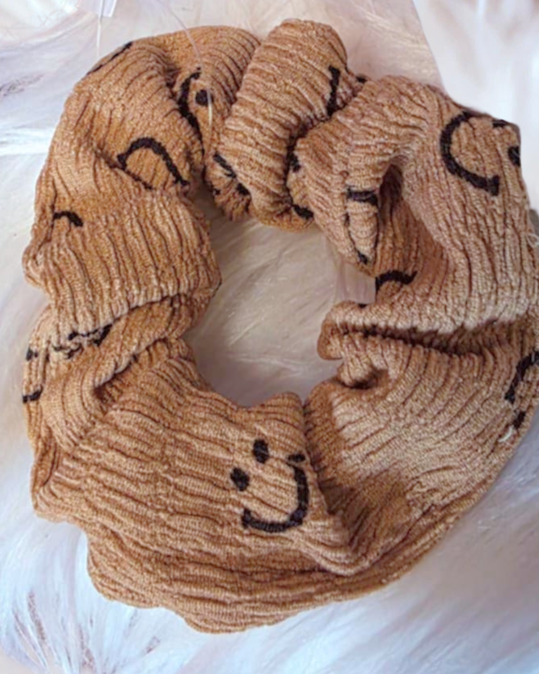 Smiley Face Hair Scrunchies
