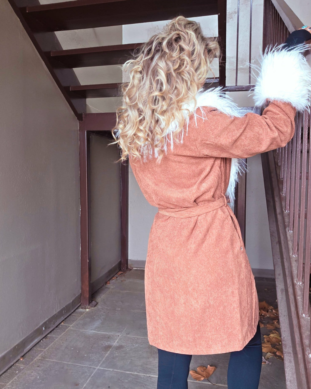 Free Spirit Fur Corduroy Coat