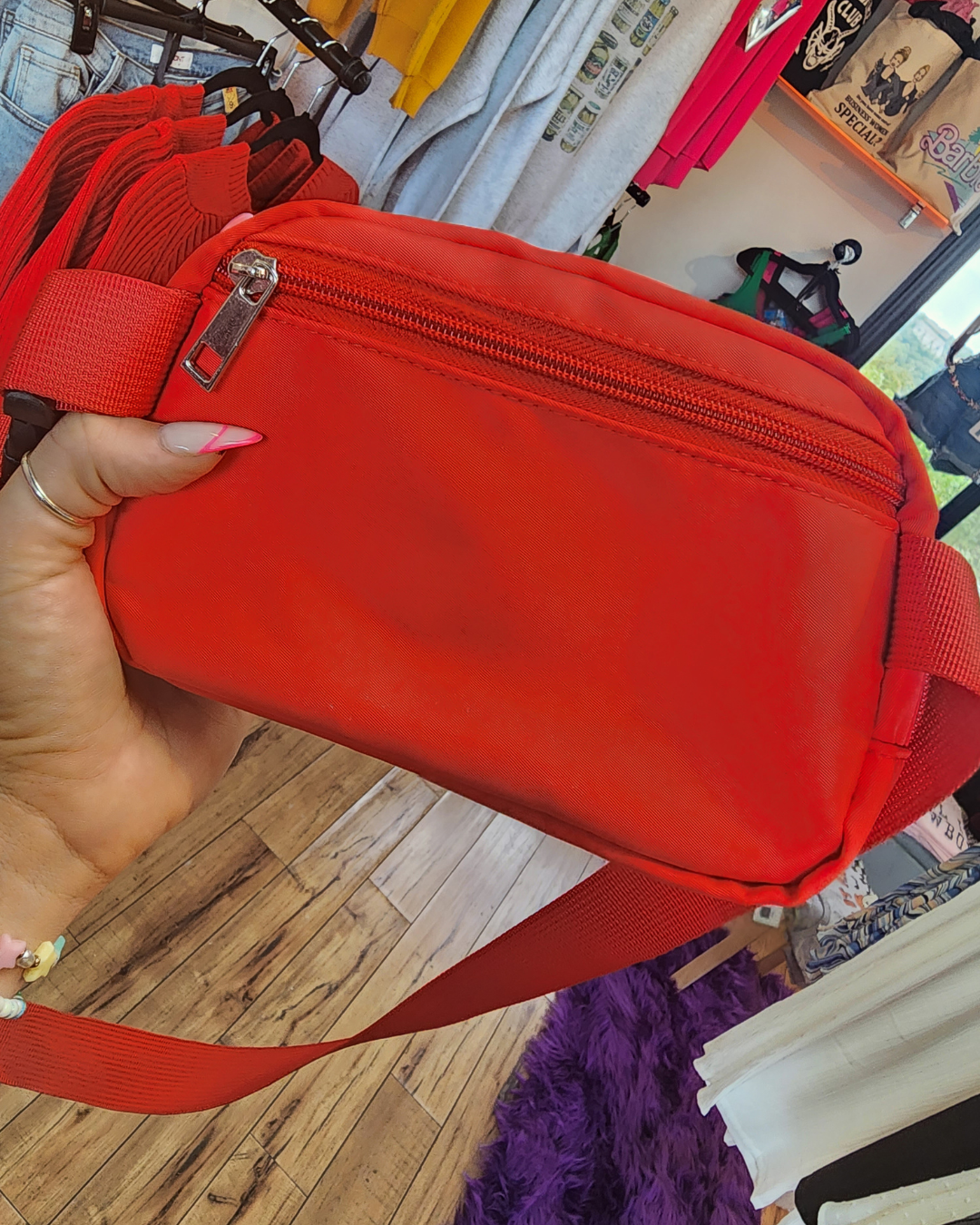 Red WKND In Paris Belt Bag