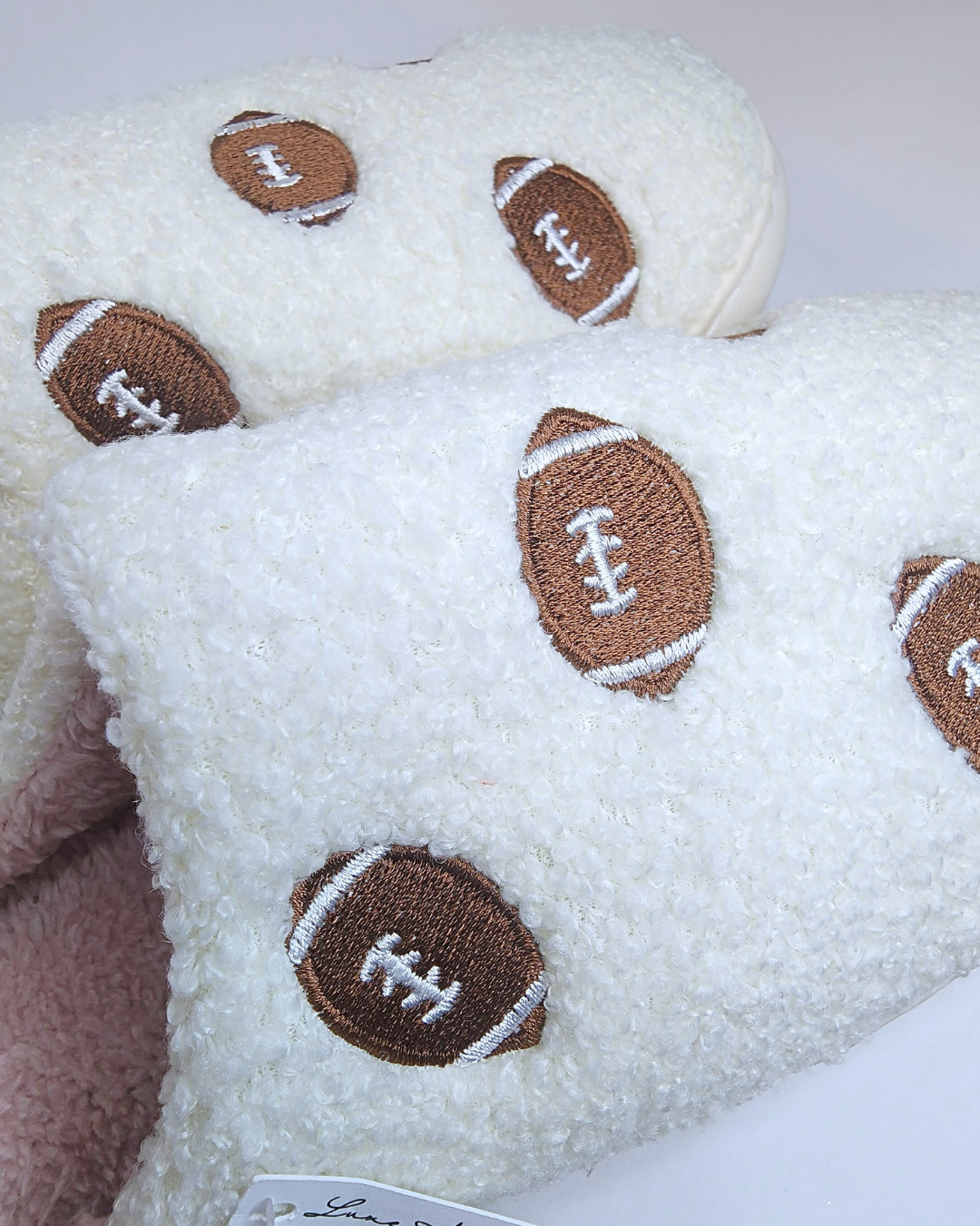 Fuzzy Football Slippers