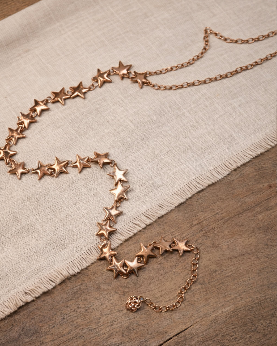 Star Link Gold Chain Belt