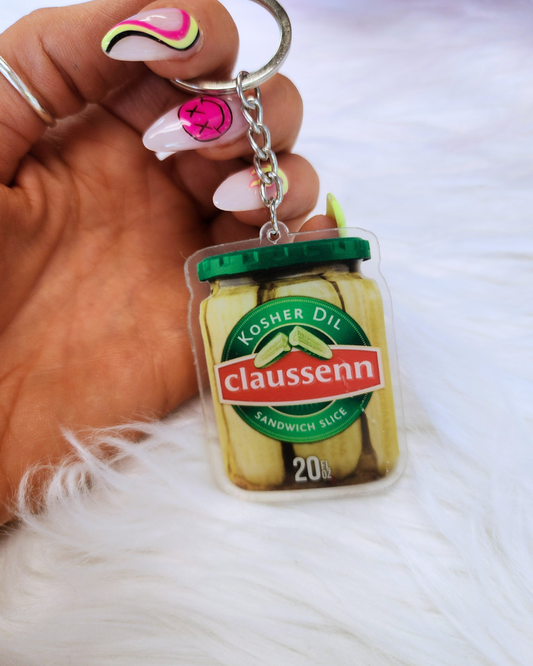 Claussenn Pickle Jar Keychain