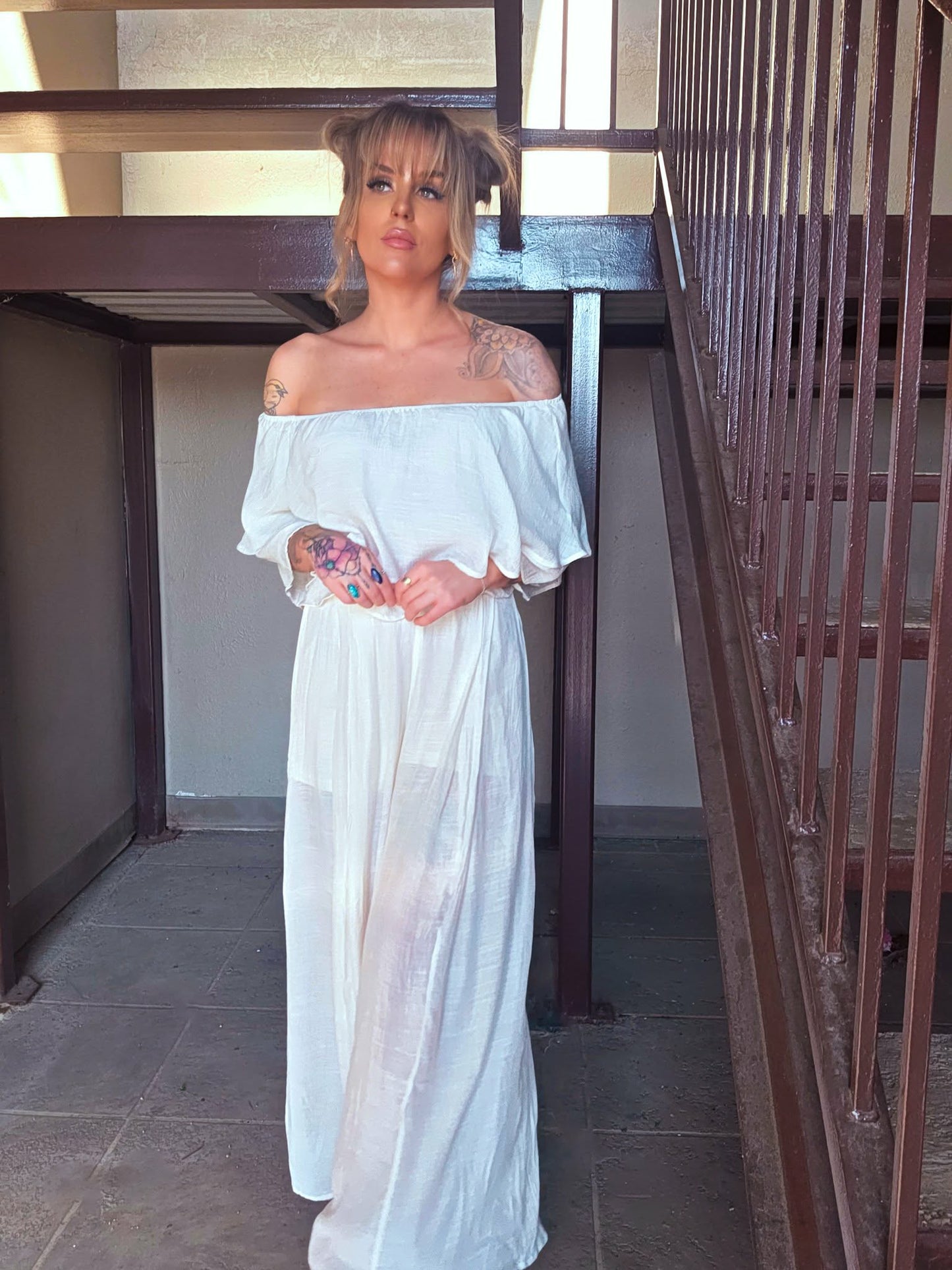 Vanilla Kiss Off Shoulder Top