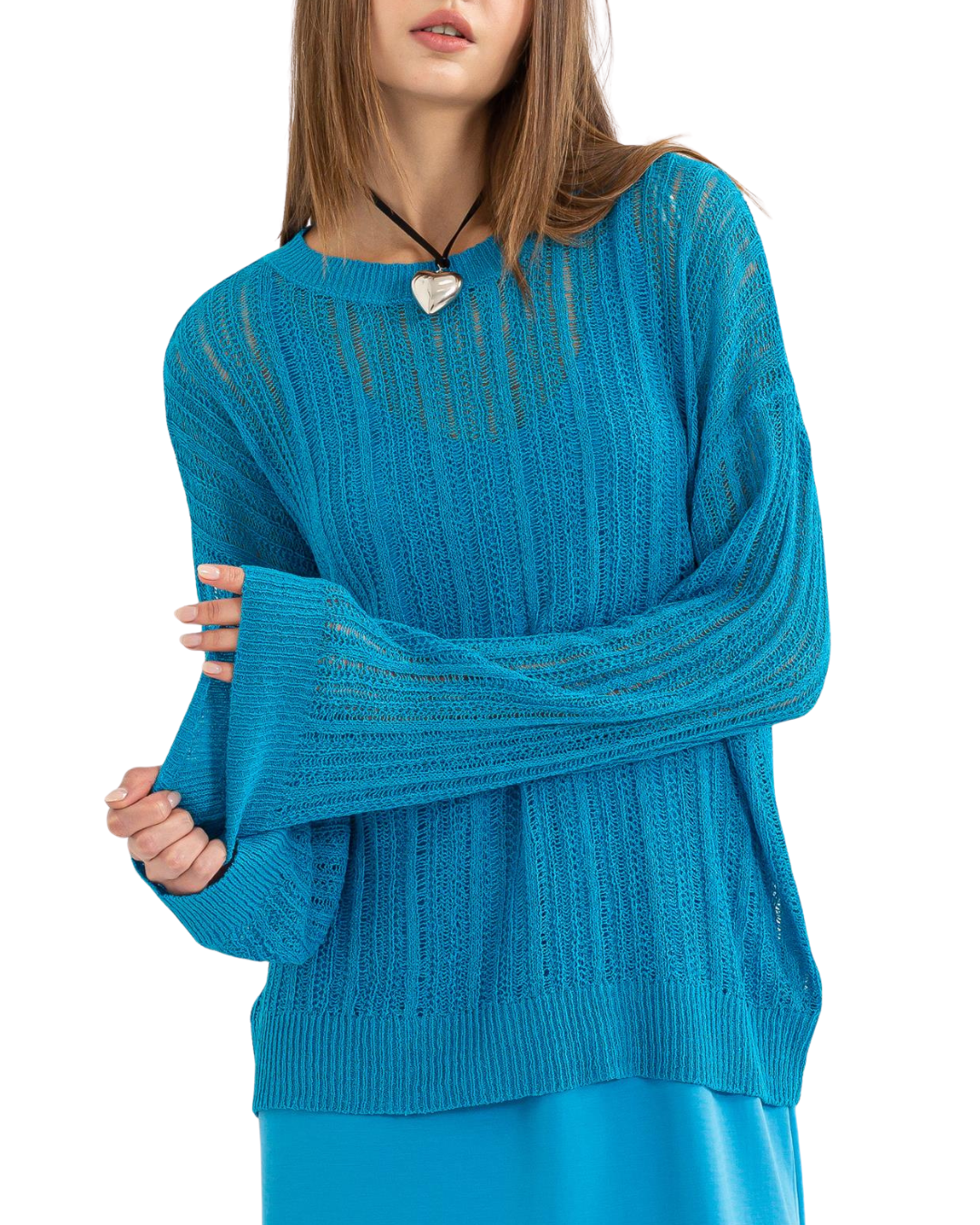 Coastal Crush Open Knit Sweater