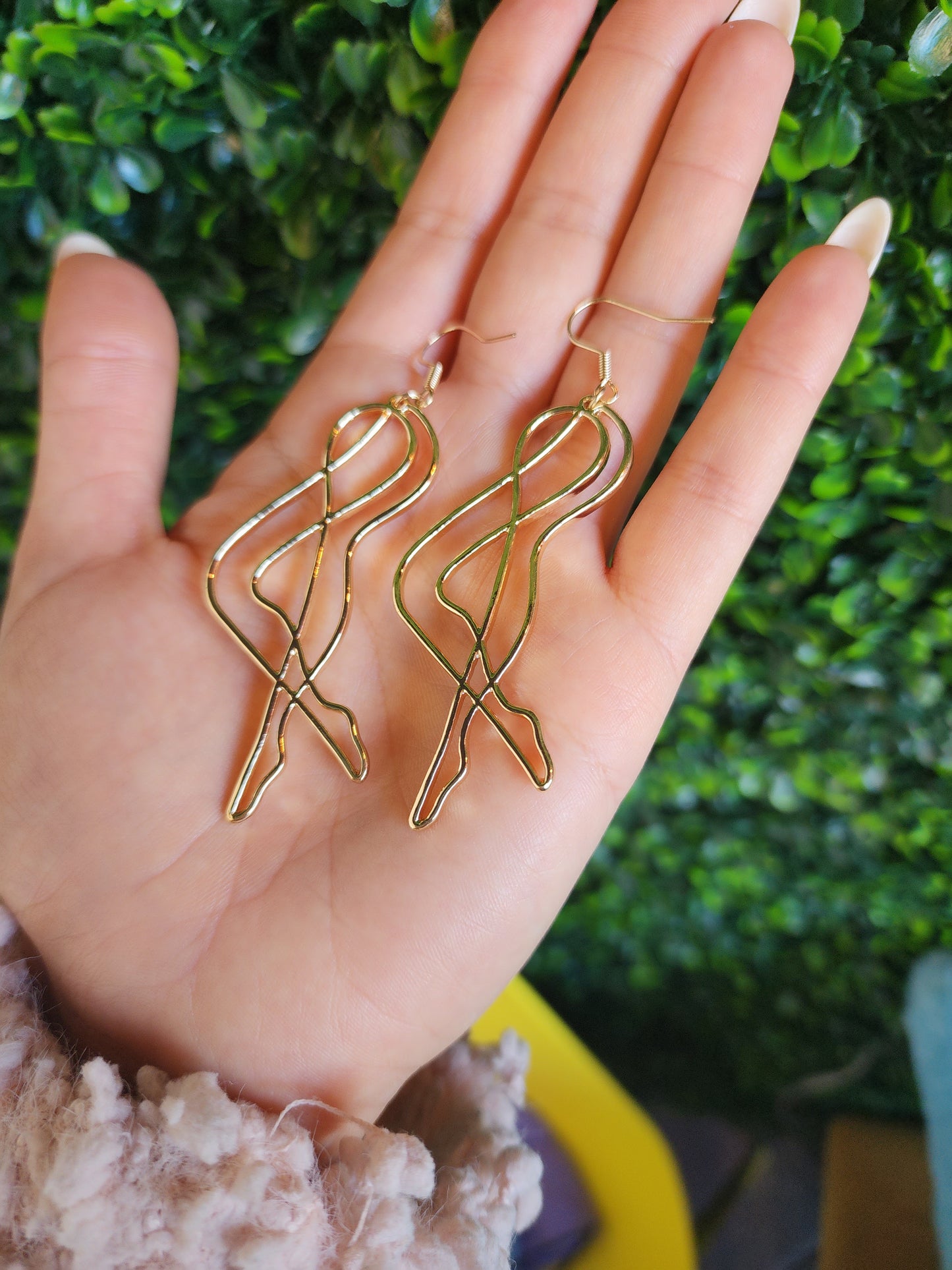 Abstract Legs Dangle Earrings