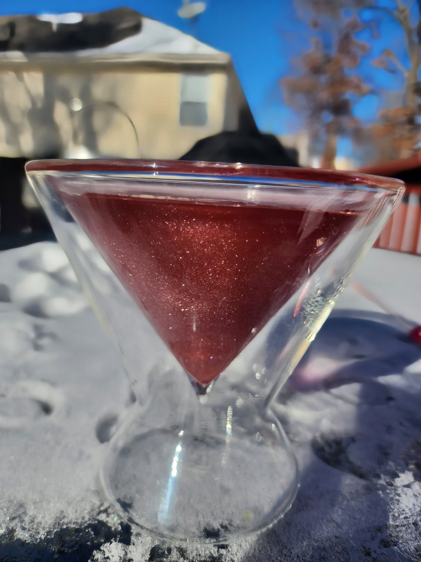 Bordeaux Maroon Babe Drink Shimmer