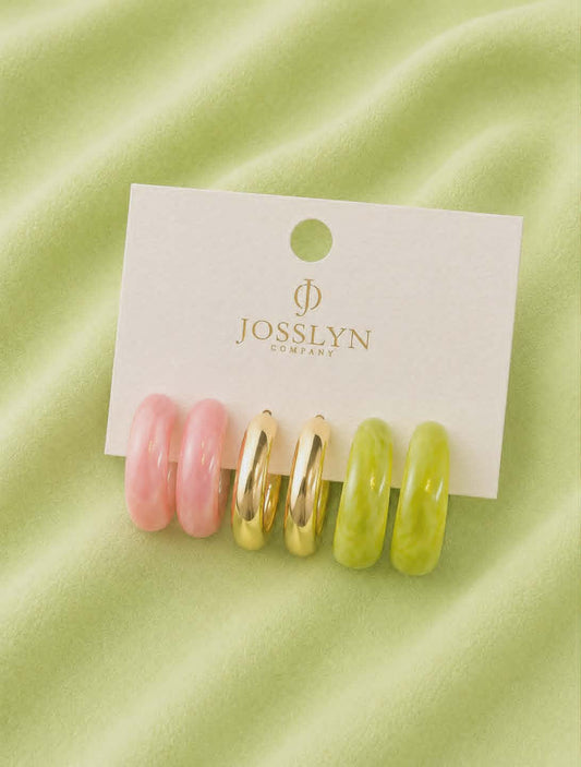 Summer Sorbet Trio Hoop Set