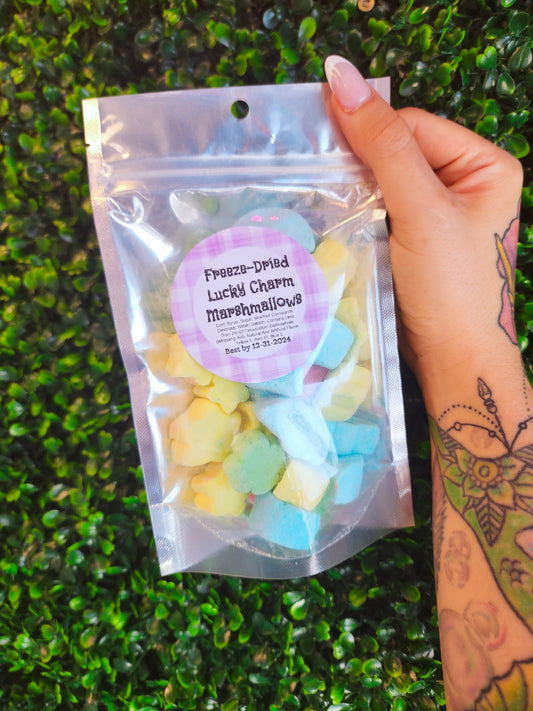 Freeze-Dried Lucky Charm Marshmallows