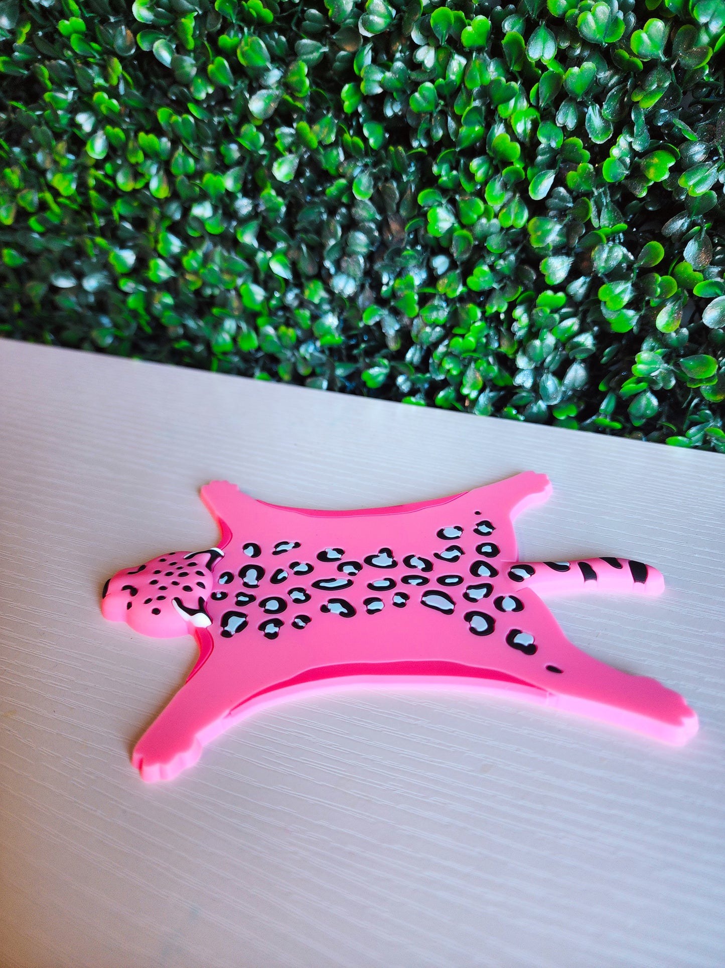 Pink Leopard Coaster