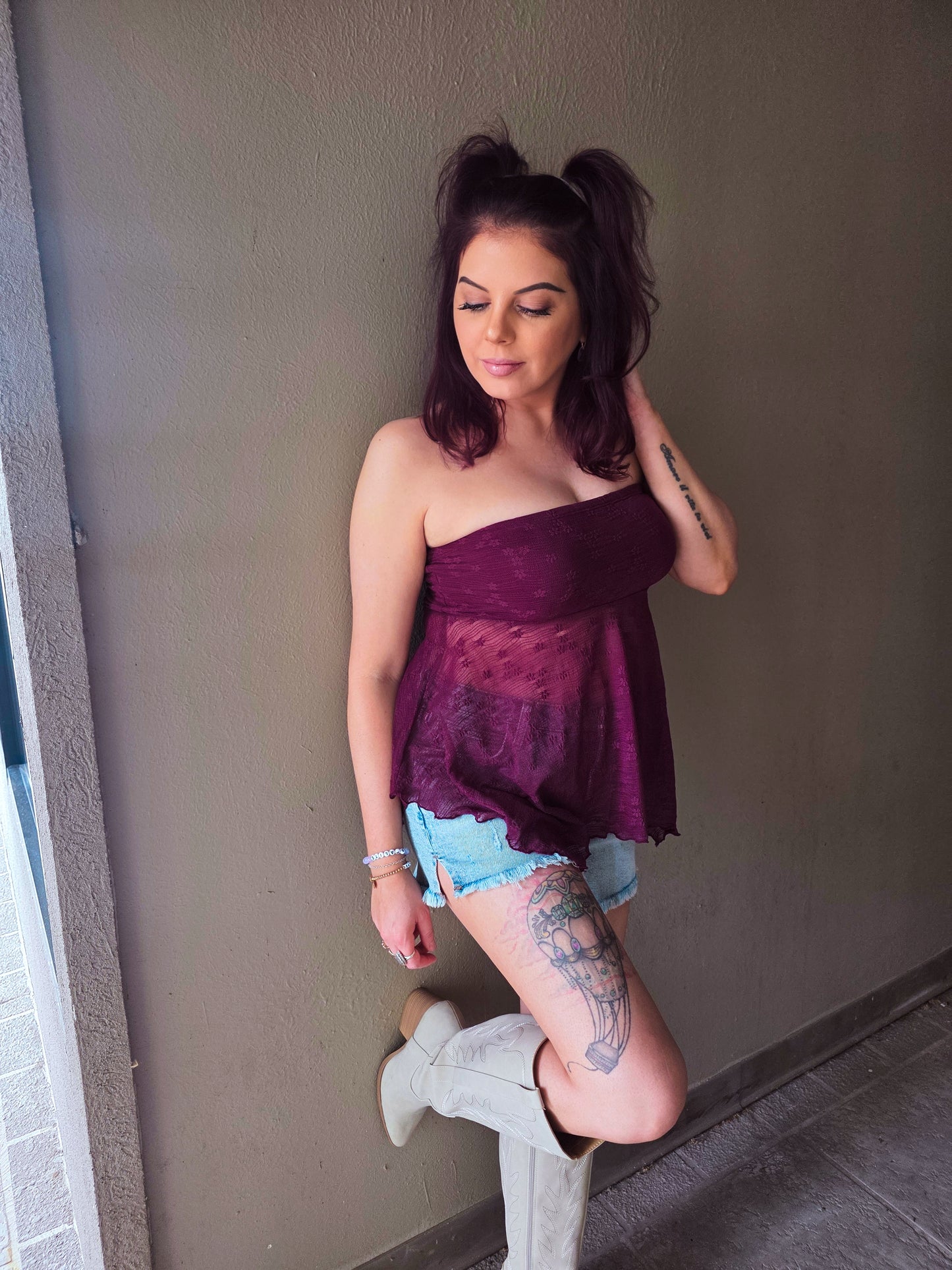 Merlot Moon Tube Top