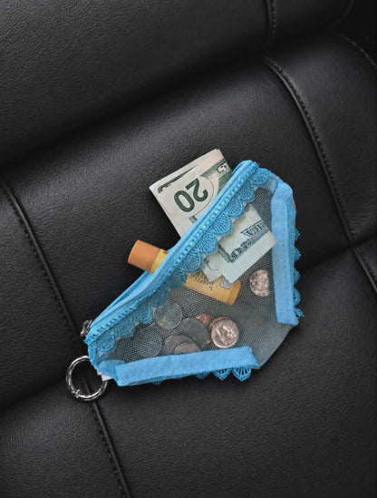 Baby Blue Panty Coin Purse