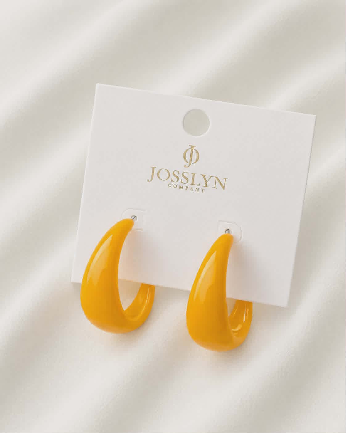 Retro Pop Chunky Hoop Earrings