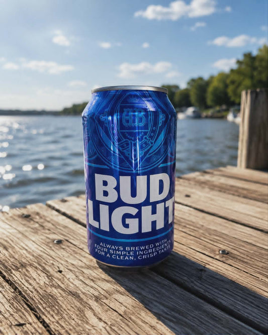 Bud Light Unscented Soy Candle