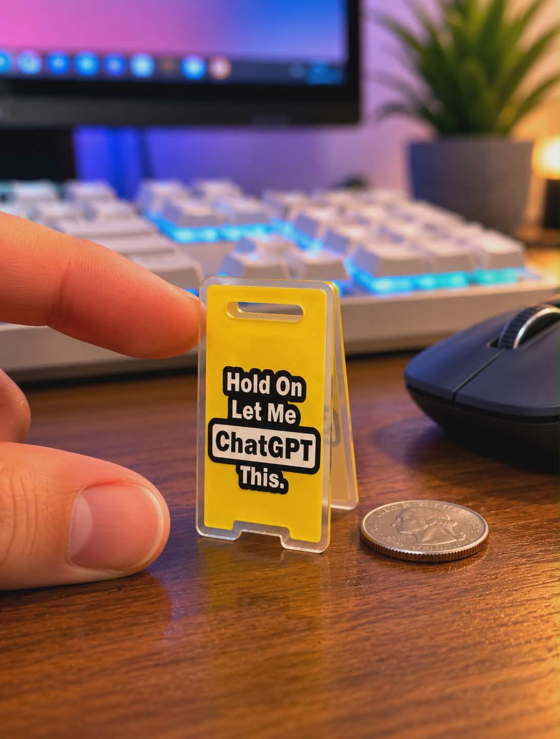 Hold On Let Me ChatGPT This Sign