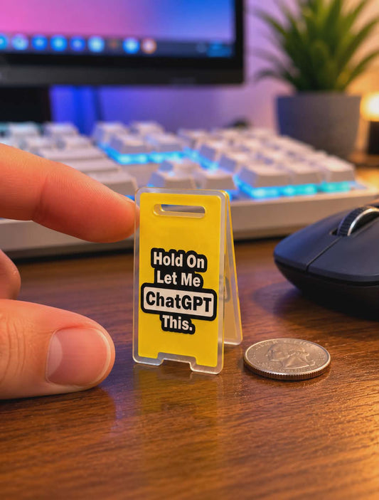 Hold On Let Me ChatGPT This Sign