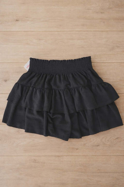 Nightfall Tiered Ruffle Skort
