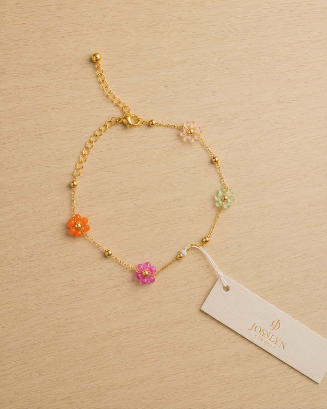 Wildflower Daydream Beaded Charm Bracelet
