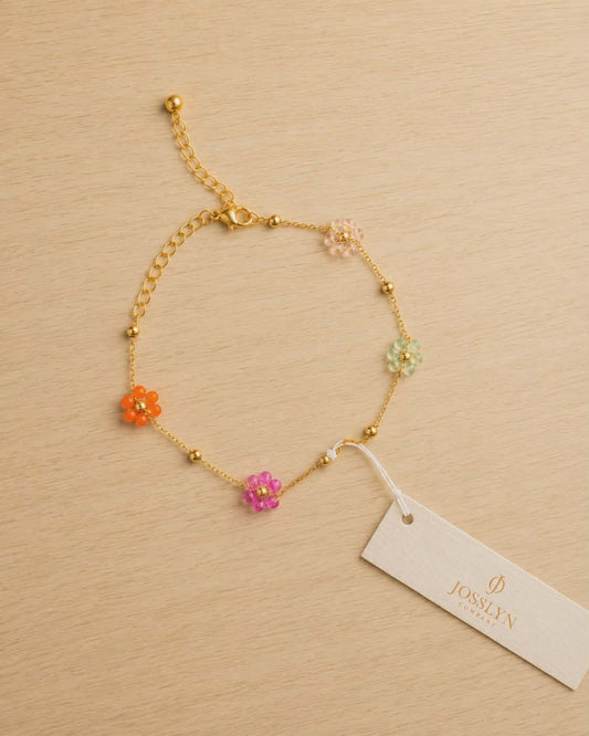Wildflower Daydream Beaded Charm Bracelet