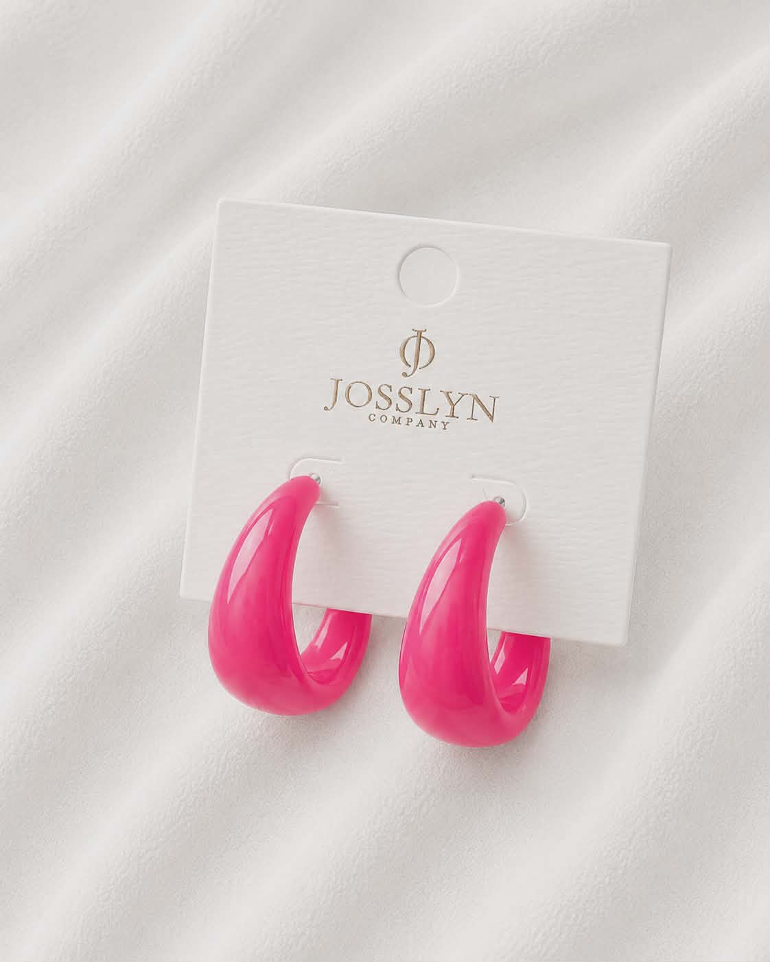 Retro Pop Chunky Hoop Earrings