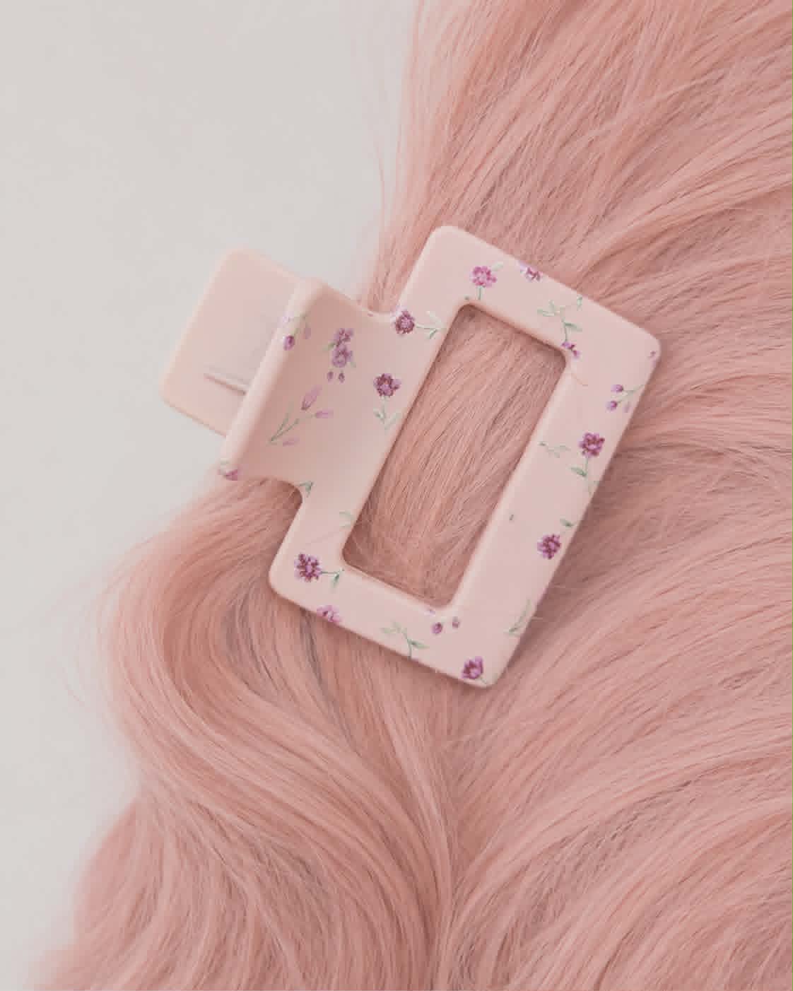 Assorted Floral Claw Clip