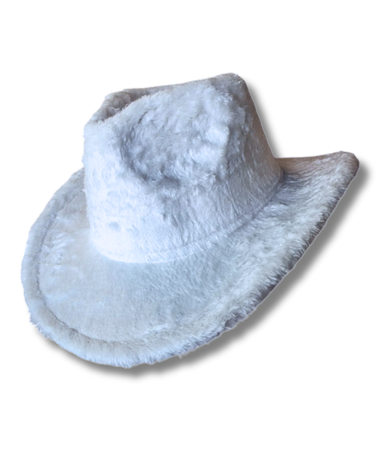 White Fur Cowboy Hat