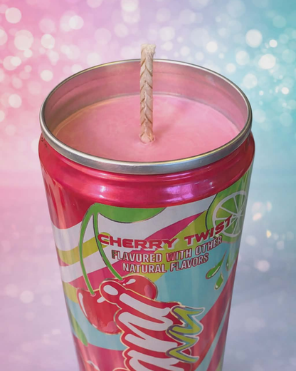 Cherry Twist Alani Energy Can Soy Candle Unscented