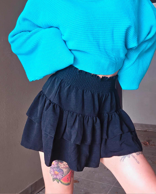 Nightfall Tiered Ruffle Skort