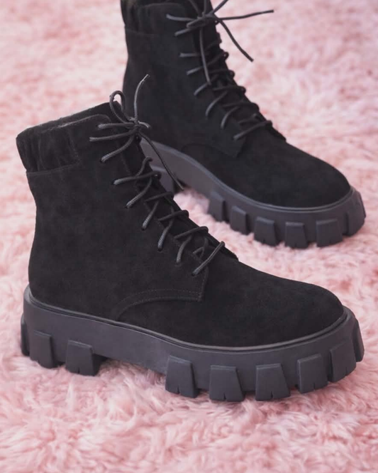 Black Chunky Boots