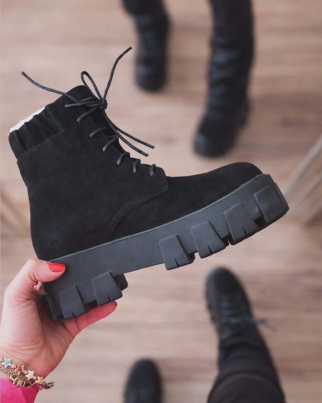 Black Chunky Boots