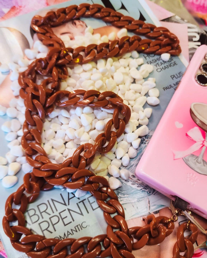 Brown Crossbody Cellphone Chain