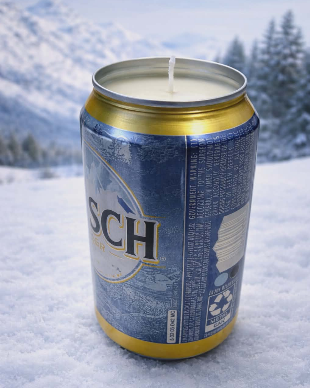 Busch Beer Unscented Soy Candle