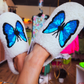 Fuzzy Butterfly Slippers